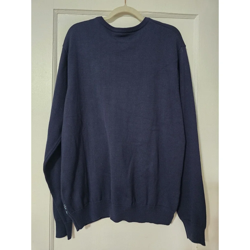 NEW Southern Proper Bienville Sweater XL‎ Knit Pullover Navy Blue Snowflake
